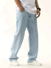 Men's Light Straight Leg Cotton Jeans