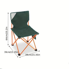 Portable Camping Folding Chair with Backrest for Fishing & Beach