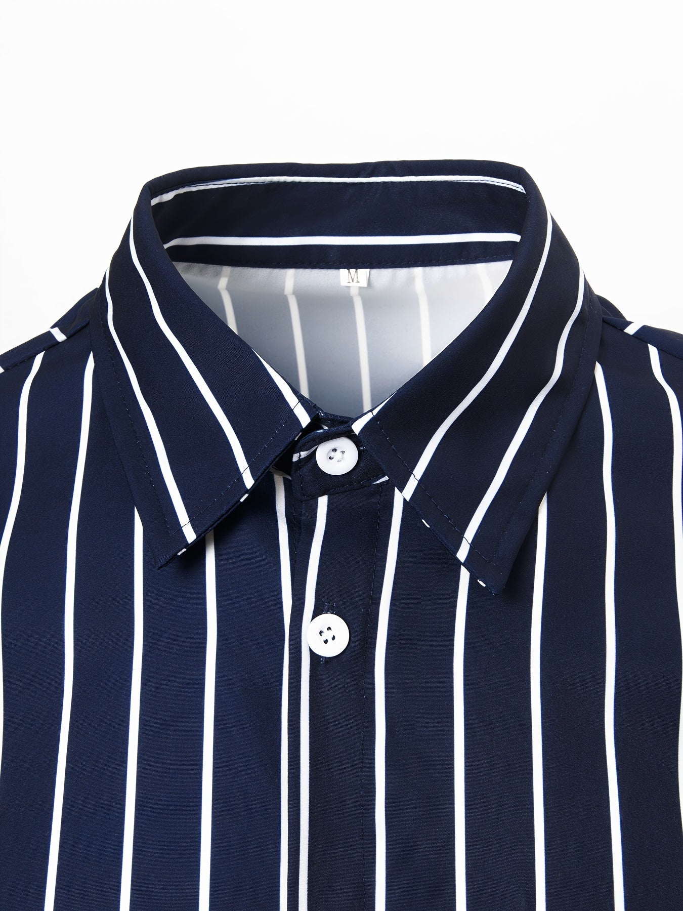 Stripe Pattern Men's Long Sleeve Shirt For Summer Autumn