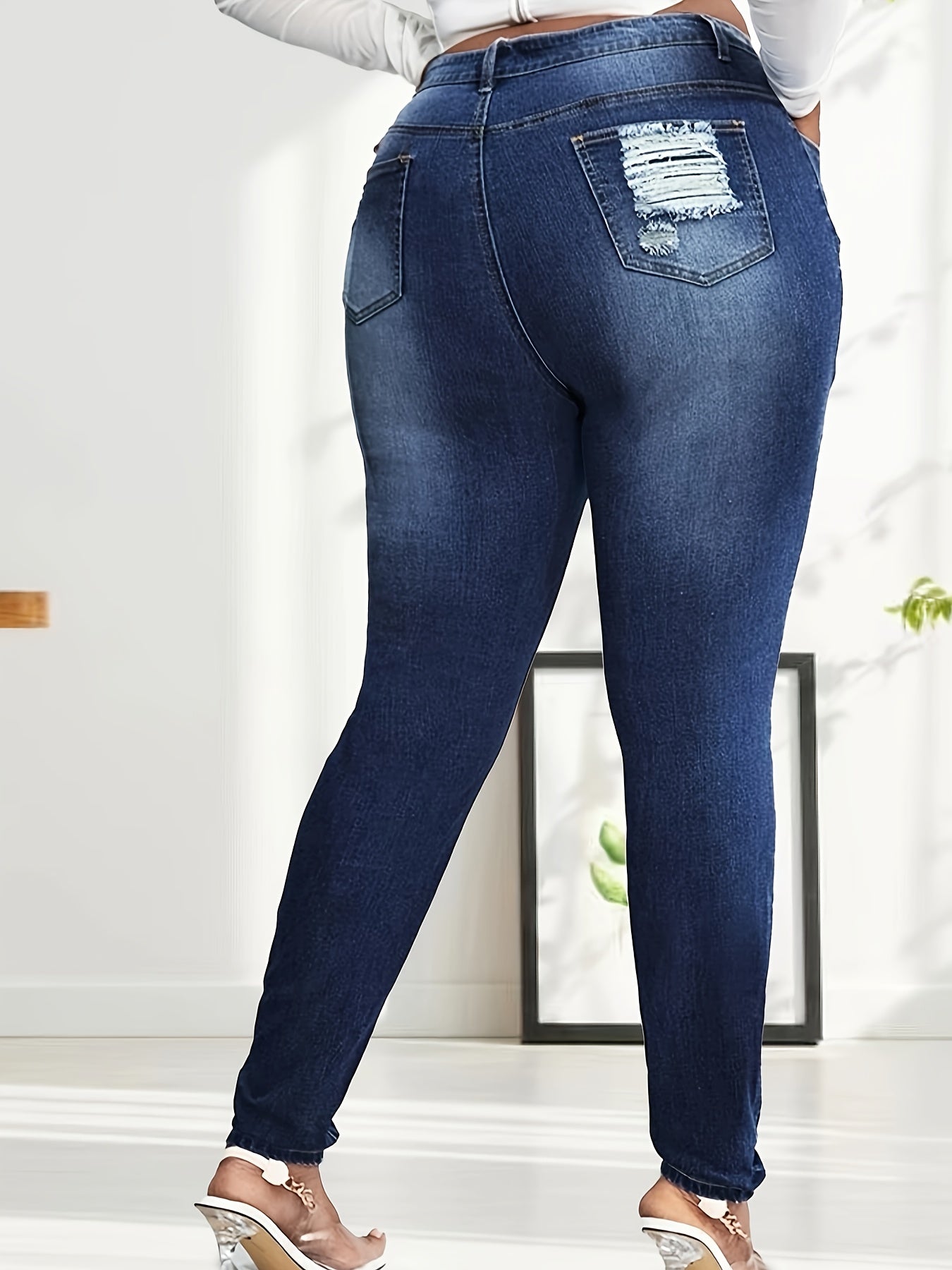 Women's Plus High Rise Skinny Jeans