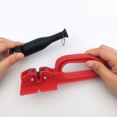 2pcs Kitchen Sharpener Manual Sharpening Tool Camping Party Use