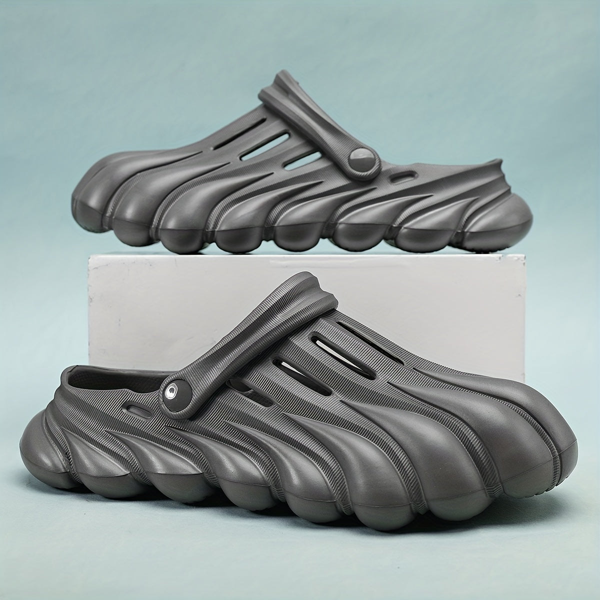Men's Lightweight Comfy Clogs Hollow Out Non Slip Garden Shoes