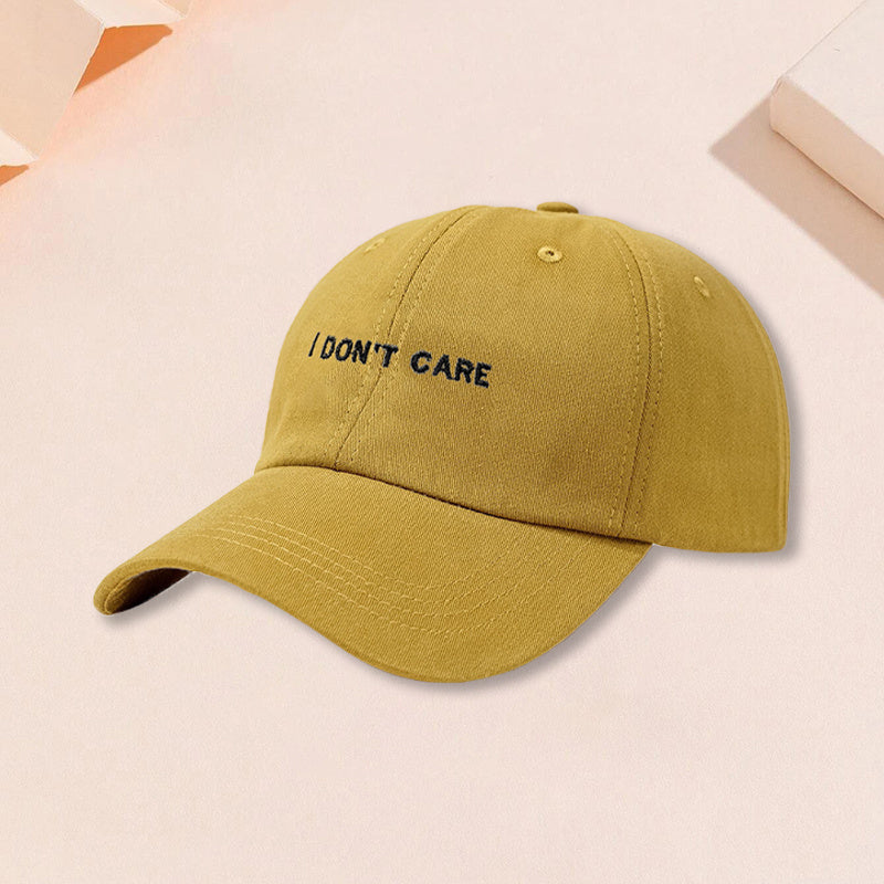 Men's 'I DON'T CARE' Embroidered Baseball Cap