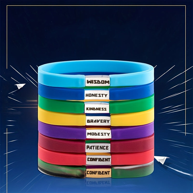 Unisex Inspirational Silicone Bracelet Sports Style Wristband