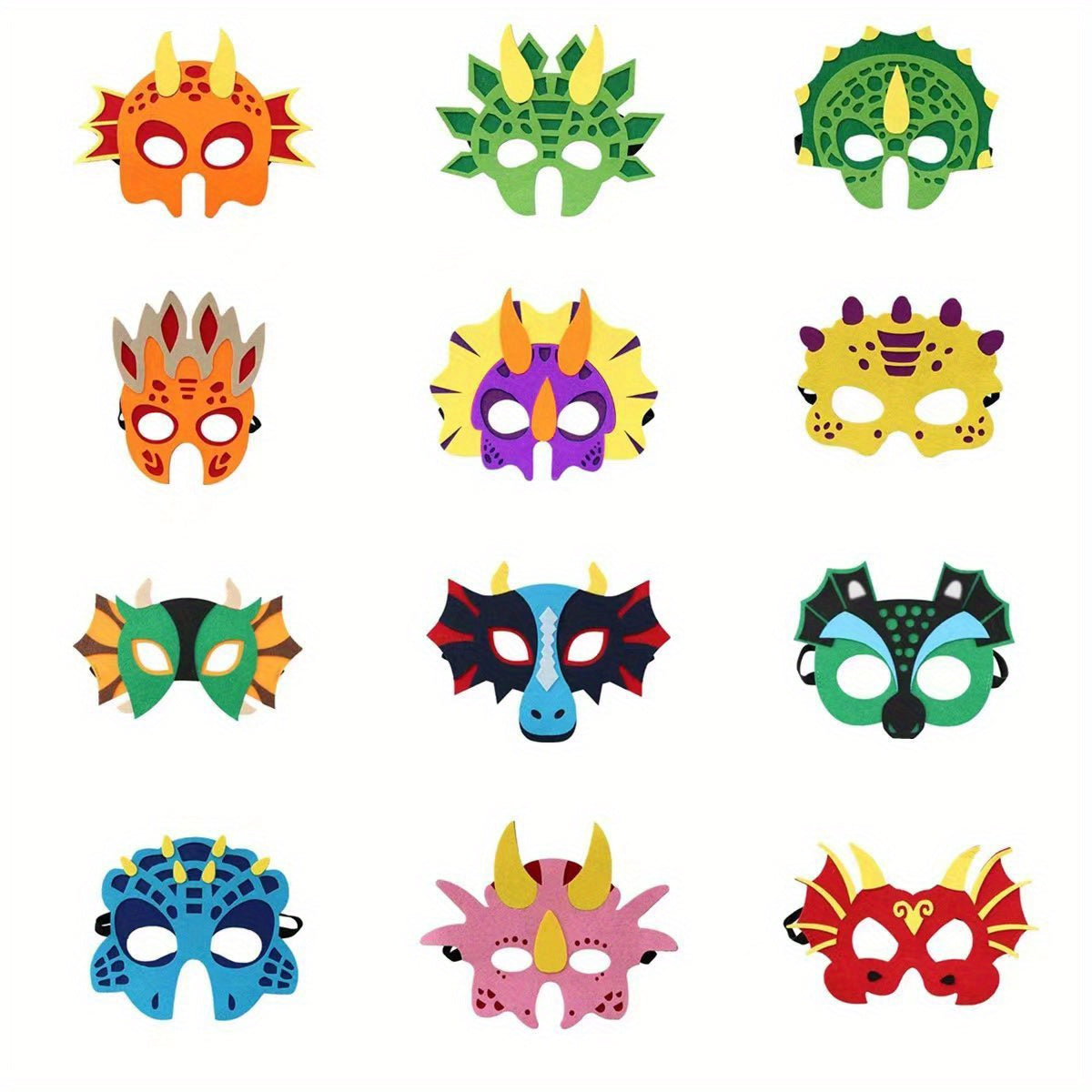 Dinosaur Masks Party Masquerade Supplies - Boys Halloween Masks