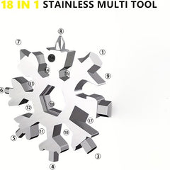 18-In-1 Snowflake Multi-Tool Screwdriver Repair Tool