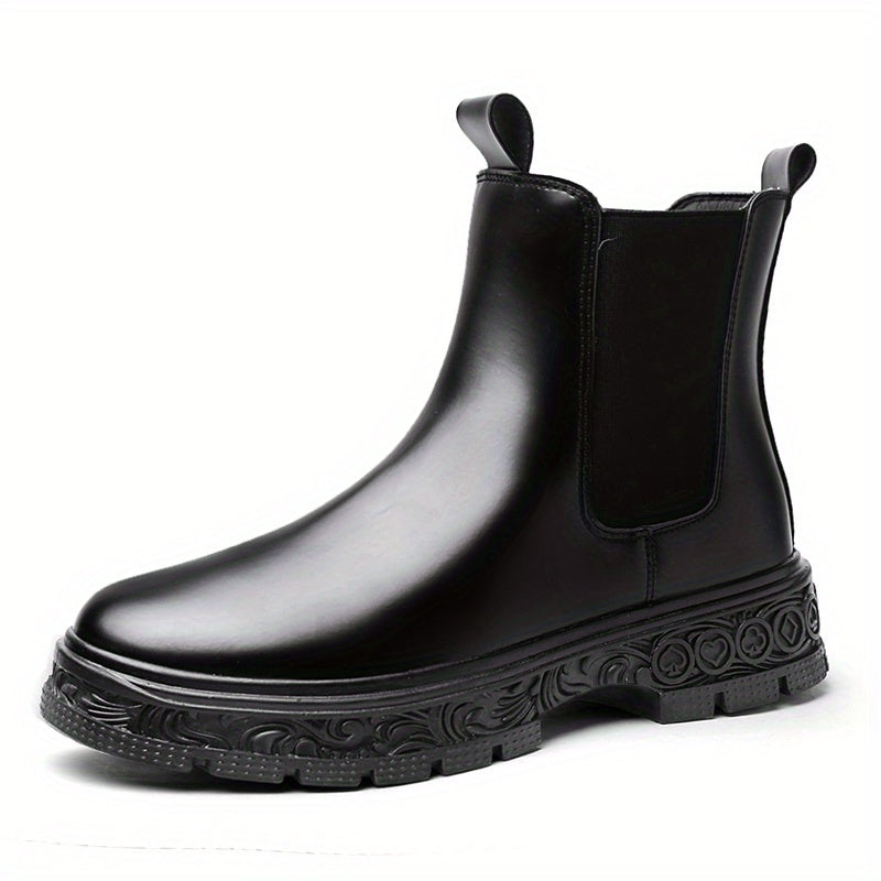 Men's Chelsea Boots Sculpted Sole Casual Walking Shoes