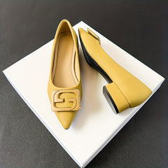 Women's Slip On Chunky Heel Shoes Soft Sole