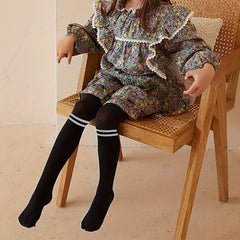 Girls Striped Pantyhose: Comfortable Elastic Leggings for Summer and Spring