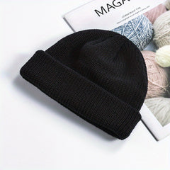 Unisex Beanie Hat Classic Casual Warm Soft Hip Hop Knitted Hat Kids Adults Teens