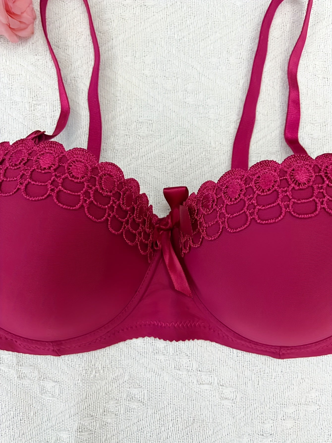 Lace Push Up Bra Comfy & Breathable Women's Underwear