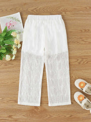 Girls Lace Pants Comfortable Casual Trousers For Summer