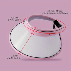 Photochromic Visor Hat UV Protection Breathable Ponytail Sun Hat