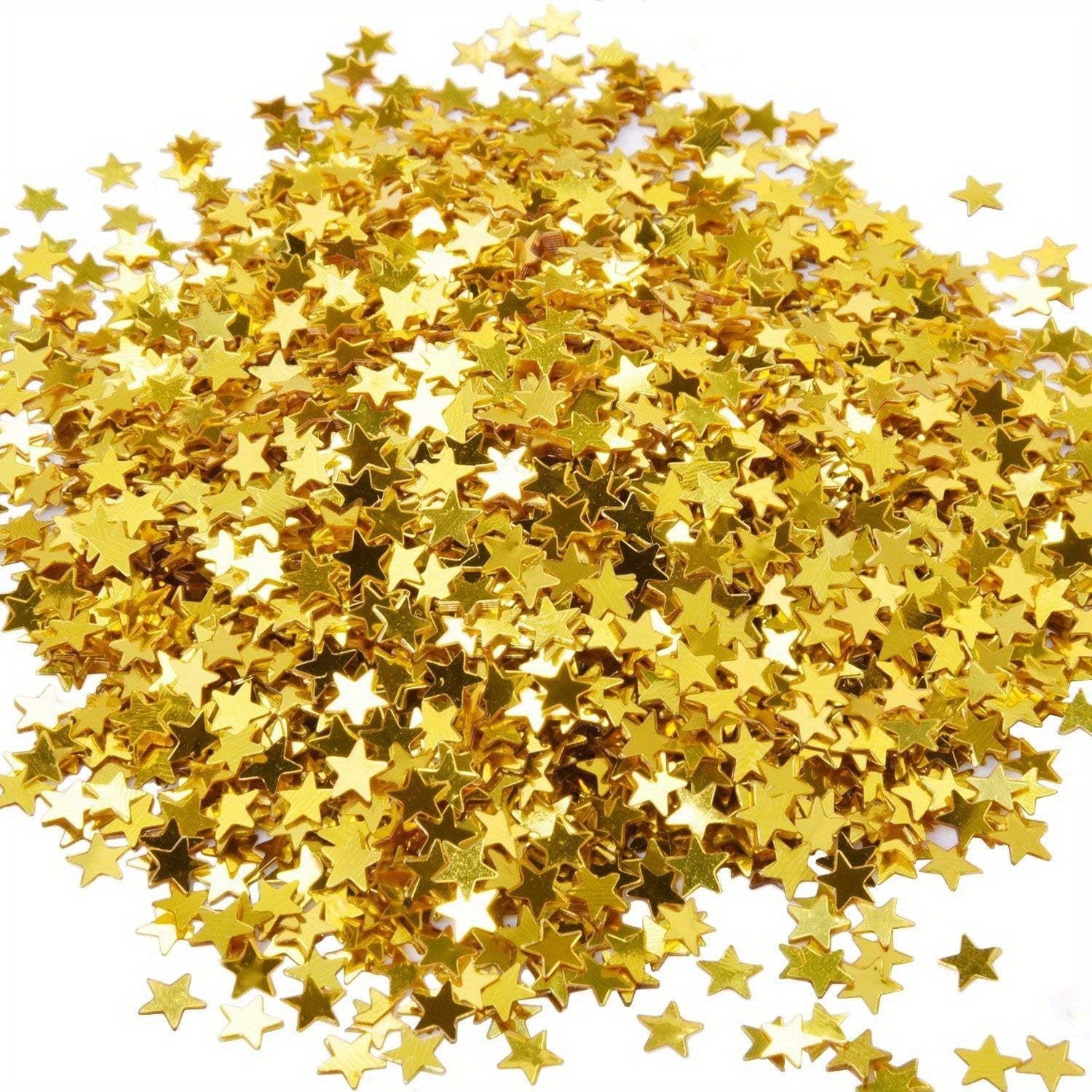 Graduation Star Colorful Paper Scrap Foil Sequins 30g