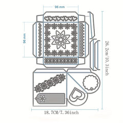 Metal Cutting Dies 3D Box With Multiple Layers