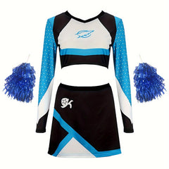 Girls Cheerleading Suit Comfy Sets For Sports Performance