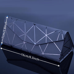 Portable Triangle Sunglasses Box PU Waterproof Eyewear Case