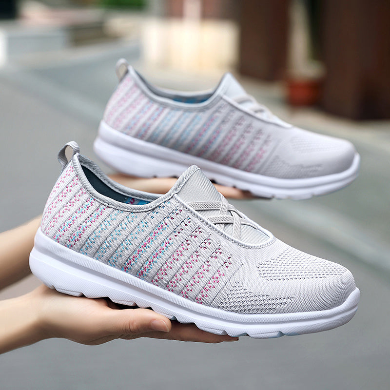 Women's Lightweight Mesh Slip On Loafers Non Slip Sports Shoes