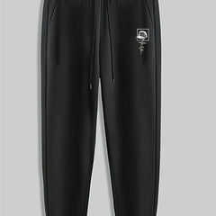 Hat Print Men's Pants Drawstring Sweatpants Casual Trousers Spring Autumn