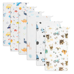 6/8/10pcs Muslin Burp Cloths for Boys and Girls - Large 50x25.4cm