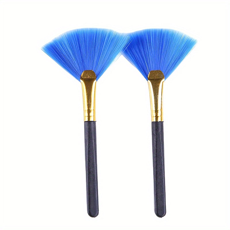 2pcs Fan-shaped Computer Brush Soft Bristles Dust Removal