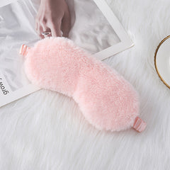 Plush Soft Eye Mask Blackout Comfy Blindfold Travel Rest Night Shift Nap