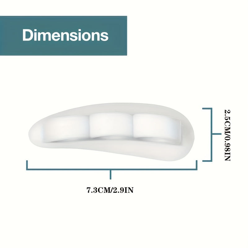 4pcs Gel Toe Straighteners Separator Rings Unisex Padded Top