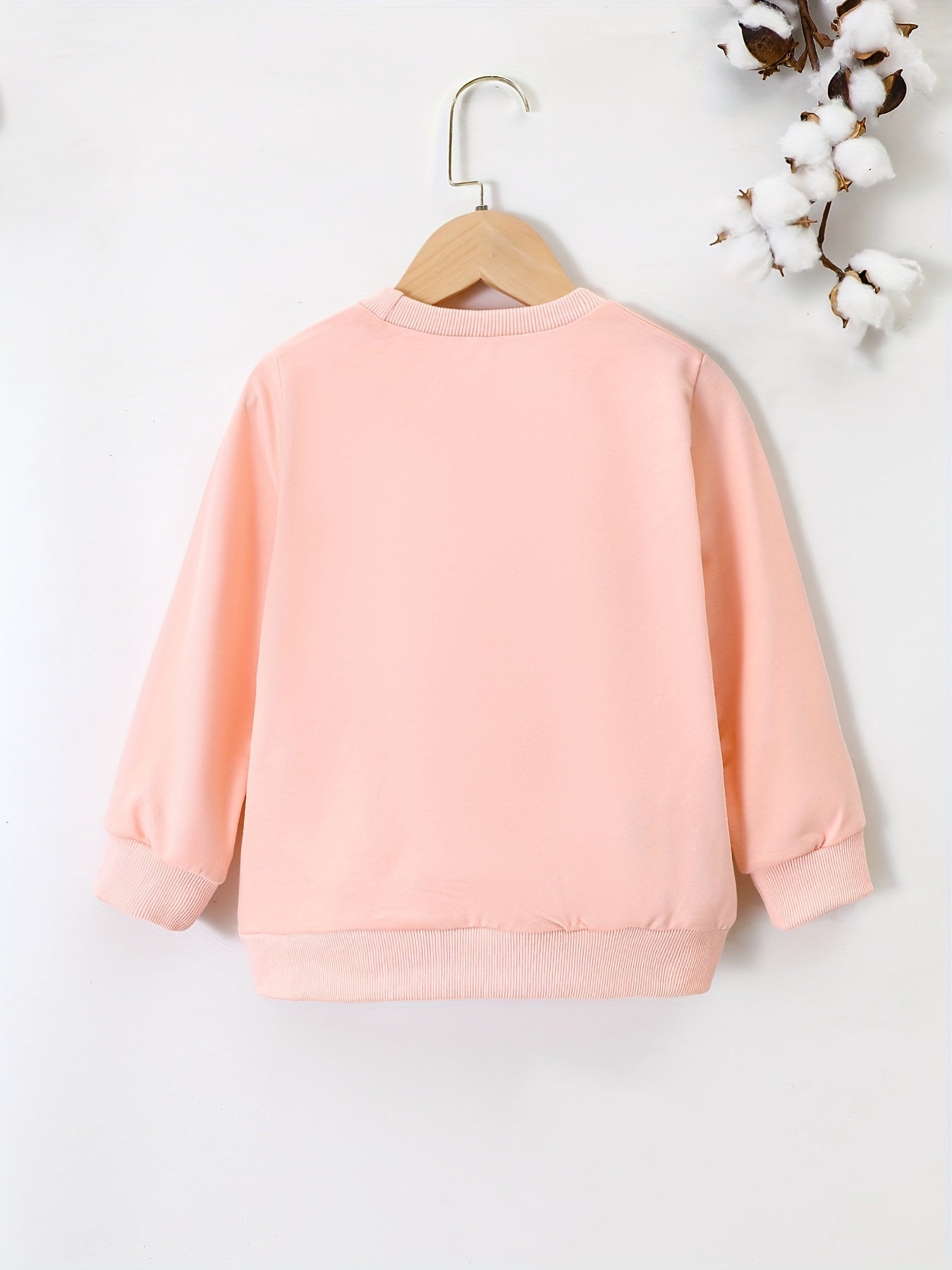Star Moon & ''My Grandma Loves Me'' Round Neck Sweatshirt For Girls