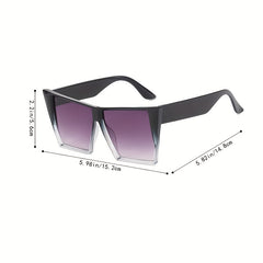 Y2K Large Square Sunglasses UV400 Sun Shades