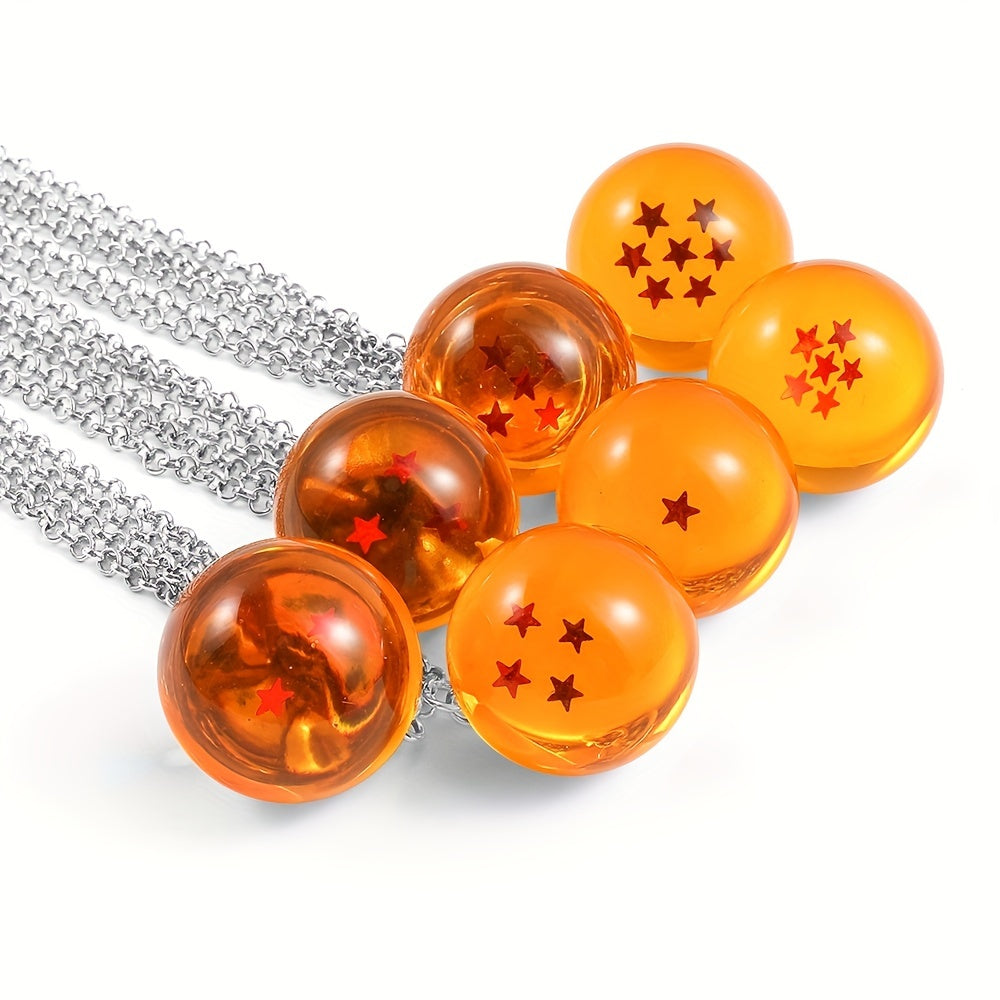 Resin Ball Pendant Necklace for Teen Boys and Girls