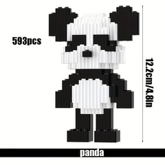 593pcs Bear Block Models - Challenging Hand-built Toys
