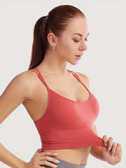 Criss Cross Back Medium Stretch Bra