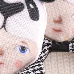 4pcs Panda Doll Head Patches Girls Hat DIY Sew Hand