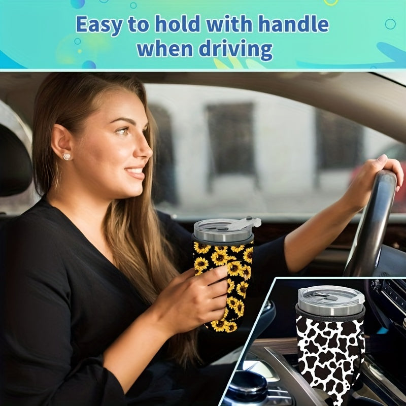 Reusable Neoprene Insulated Sleeve for Iced Coffee