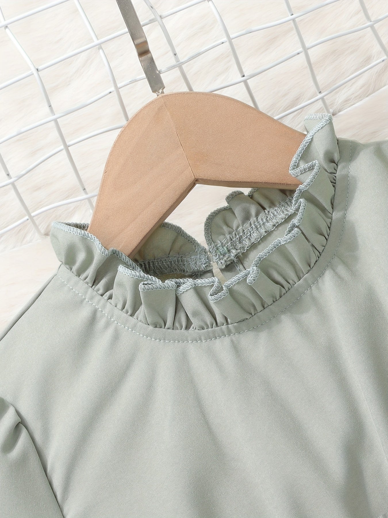 Girls' Casual Vacation Style Long Sleeve Dress