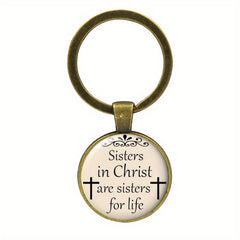 1pc Christian Sisters Keyring Birthday Gift