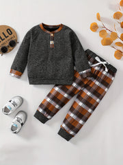 Boys Pullover Sweatshirt & Jogger Pants Set