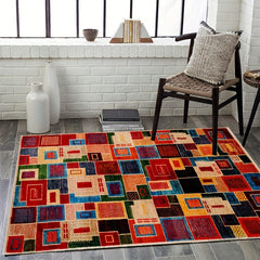 American Style Checkered Large Carpet Floor Mat - Home Decoration