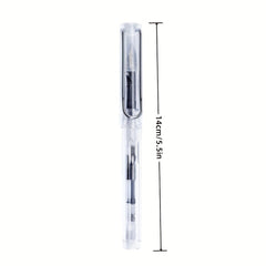 38mm Transparent Fountain Pen Set for Calligraphy - Ink Cartridges Included
