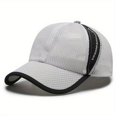 Unisex Sunshade Breathable Baseball Cap With Letter Embroidery