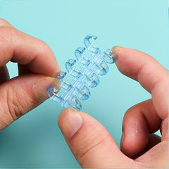 DIY 5 Hole Loose Leaf Buckle Ring Clip Coil Binding Strip Cover