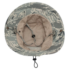 Men's Camouflage Bucket Hat Sunscreen Wide Brim Hat for Outdoor Activities