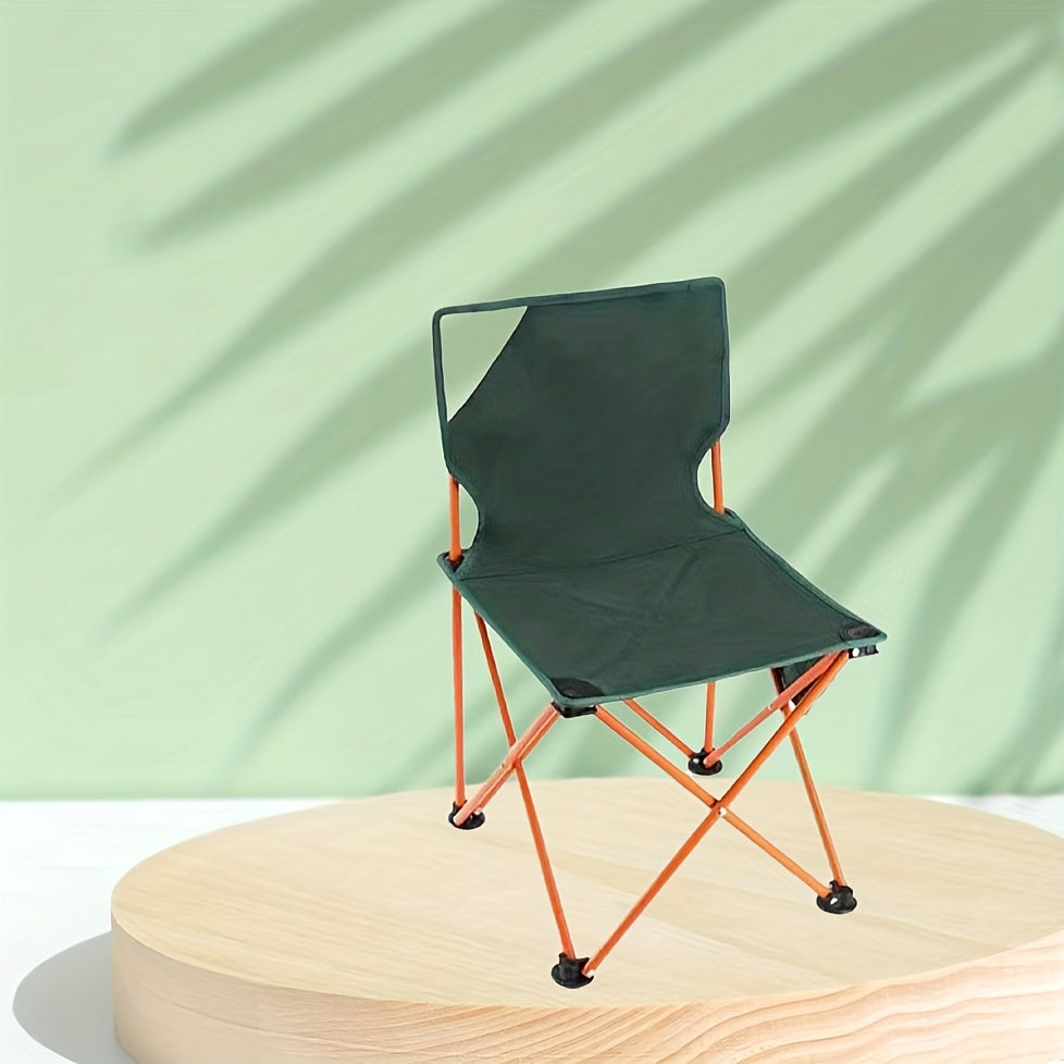 Portable Camping Folding Chair with Backrest for Fishing & Beach