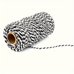 100m 2mm Braided Cotton Rope DIY Holiday Packaging Tag Wire Party Supplies