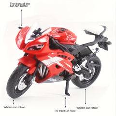 Handsome Racing Motorcycle Model Toy Cake Decoration for Boys