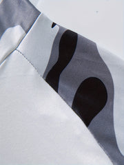 Men's UPF 50 Sun Protection Hoodie with Mask Plant Pattern
