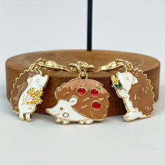 Hedgehog Keychain Thanksgiving Gift For Bags Wallets Car Keys