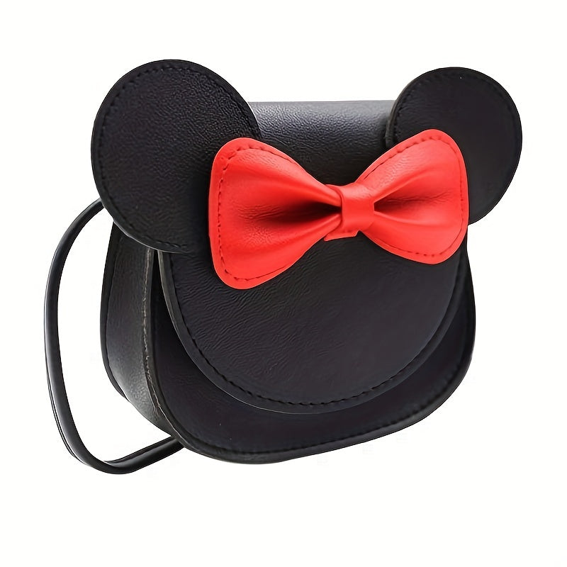 Girls Bow Knot Crossbody Bag Coin Purse Shoulder Strap Flap Kids Accessories