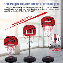 Kids Basketball Hoop Set Adjustable Height Indoor Outdoor Sports Toy