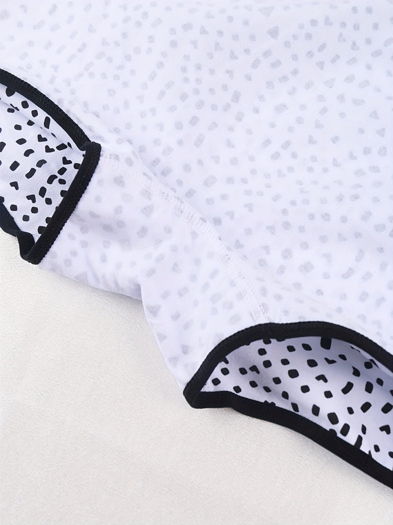 3pcs Geometric Pattern Boyshort Panties Women's Lingerie